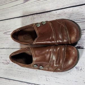 Clarks leather shoes size 9 1/2 M